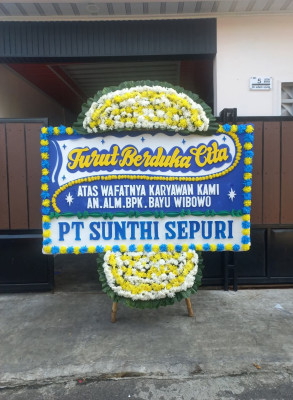 Papan Bunga Duka di Cijengkol